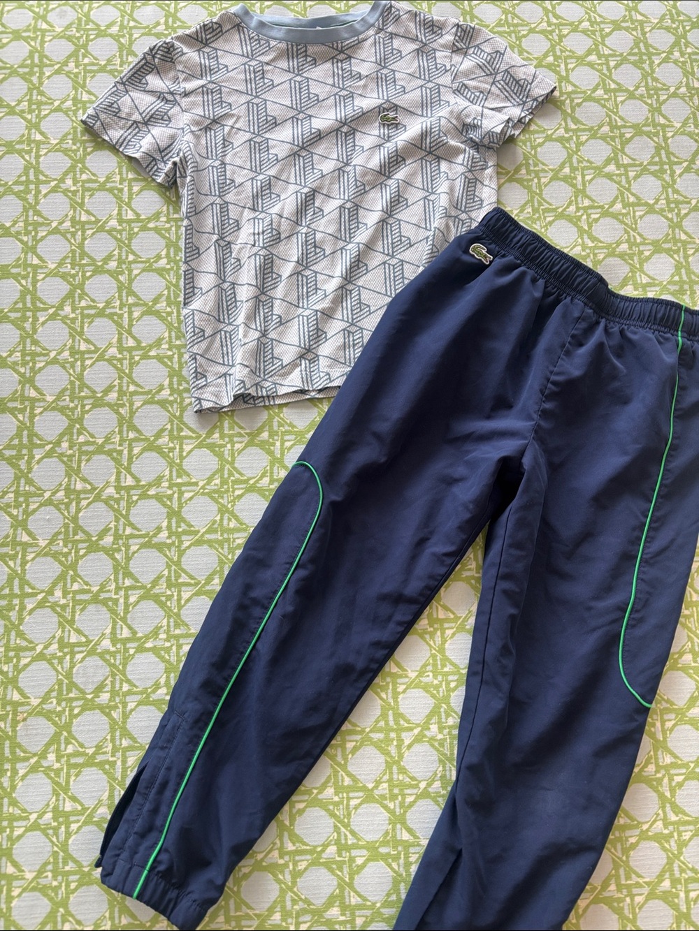 Boy’s Lacoste Navy Pants with shirt